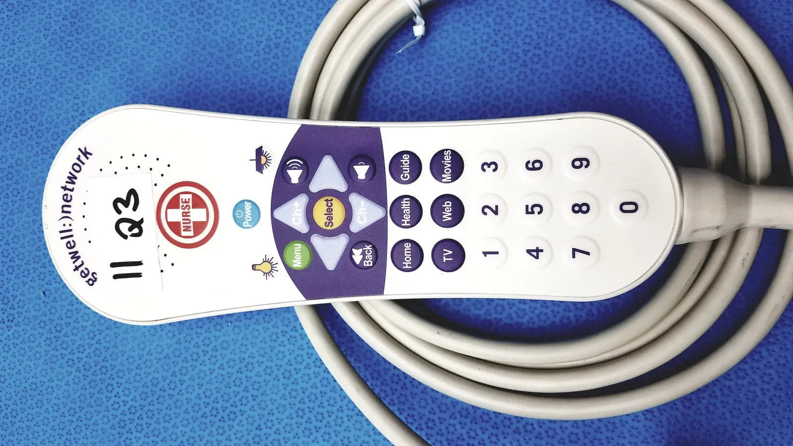 Reuse Medical Curbell GetWell Network Nurse Call Remote P/N 4E370E-0103488 OEM Hospital Medical Cables & Cords, second-hand product photo 1