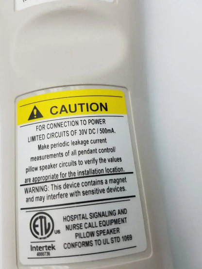 Curbell Getwell Network Nurse Call Remote P/N 4E370E-1013468