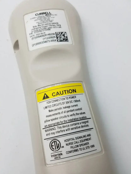 Curbell Getwell Network Nurse Call Remote P/N 4E370E-1013468