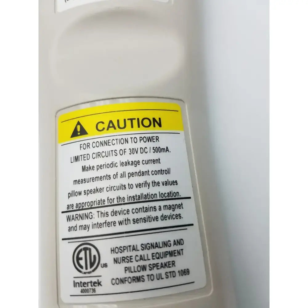 Curbell Getwell Network Nurse Call Remote P/N 4E370E-1013468 Nurse Call Remote, as-is (for parts) product photo 8