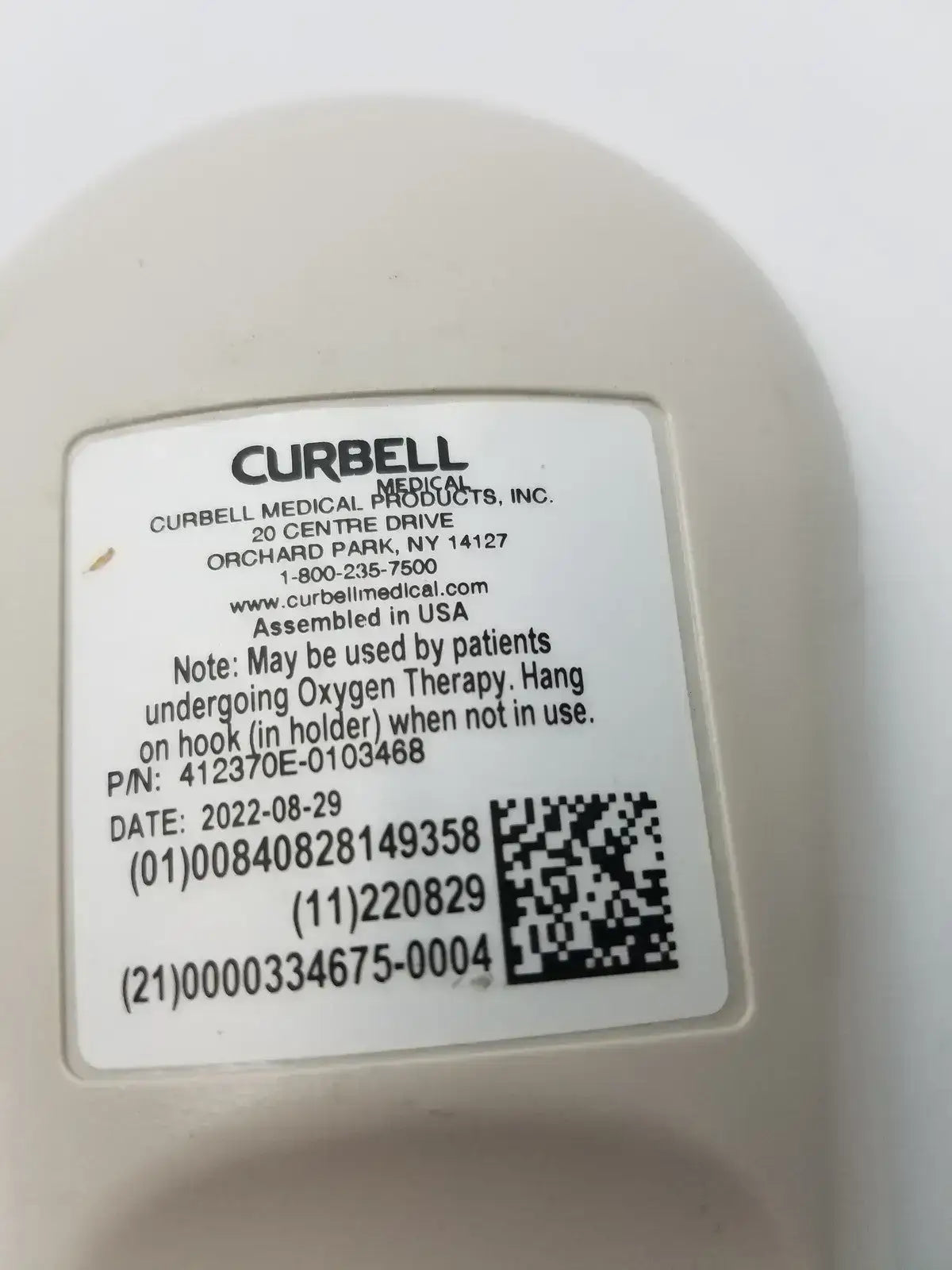 Curbell Getwell Network Nurse Call Remote P/N 4E370E-1013468 Nurse Call Remote, as-is (for parts) product photo 9