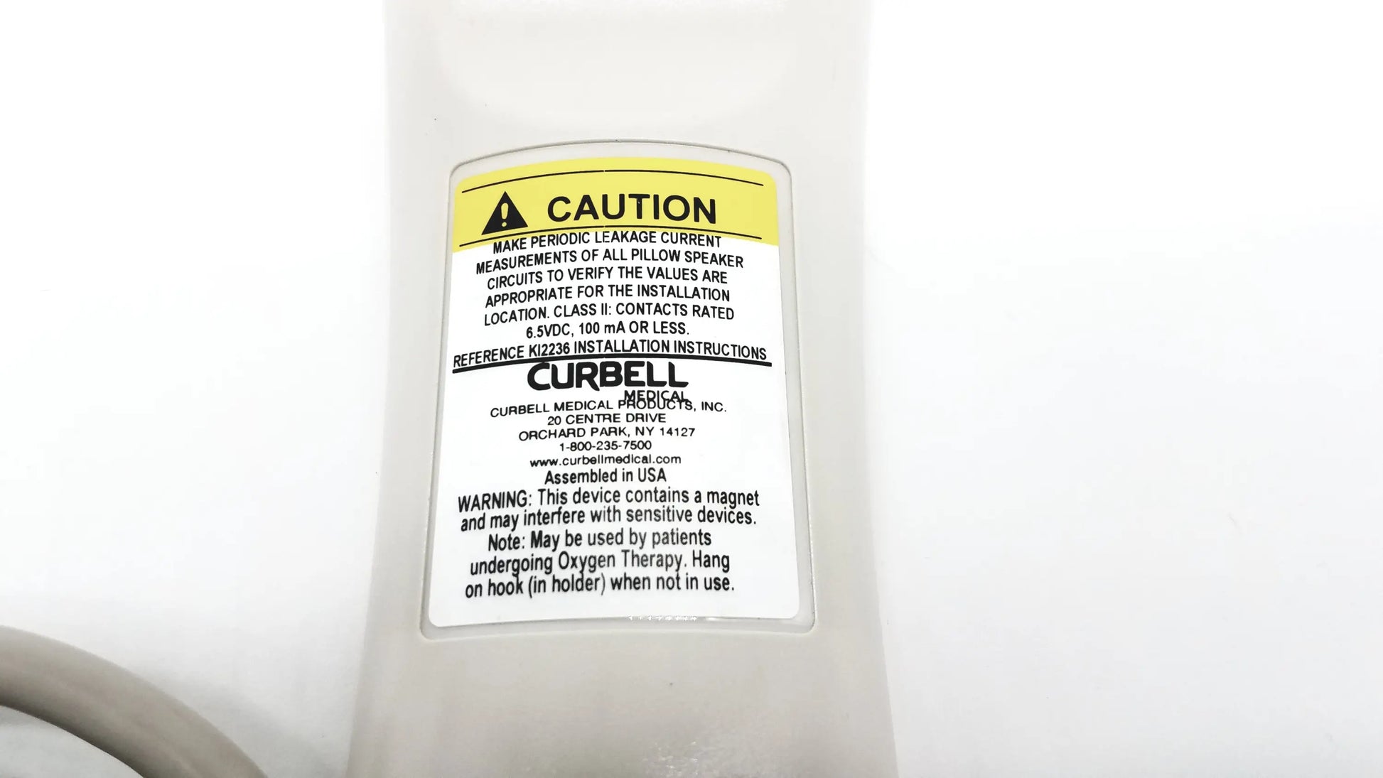 Curbell Getwell Network Nurse Call Remote P/N 5I4113U - C01023A Network Nurse Call Remote, second-hand product photo 7