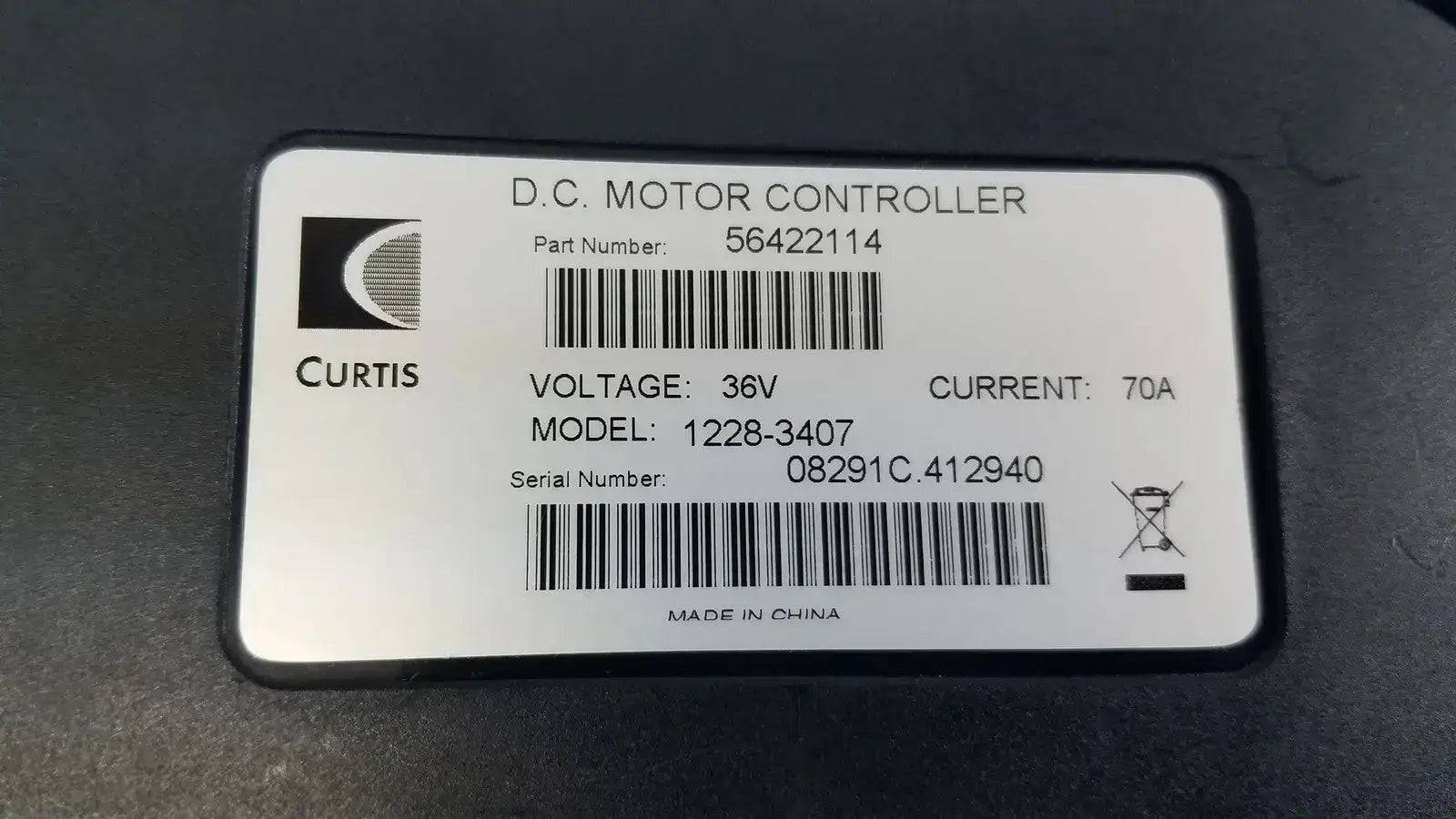 Curtis DC Motor Controller - 1228-3407 Motor Controller, second-hand product photo 9