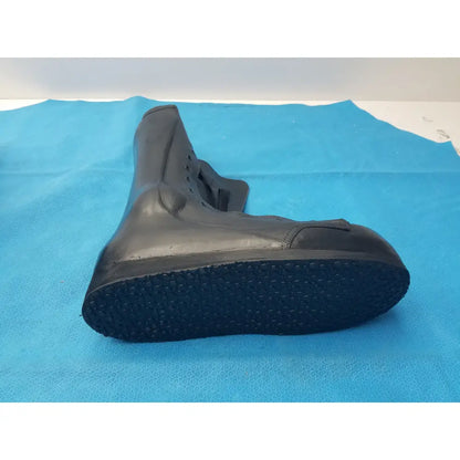 Custom Leather Orthopedic AFO Braced Boot Shell Right Foot Black - Orthopedic AFO braced boot shell