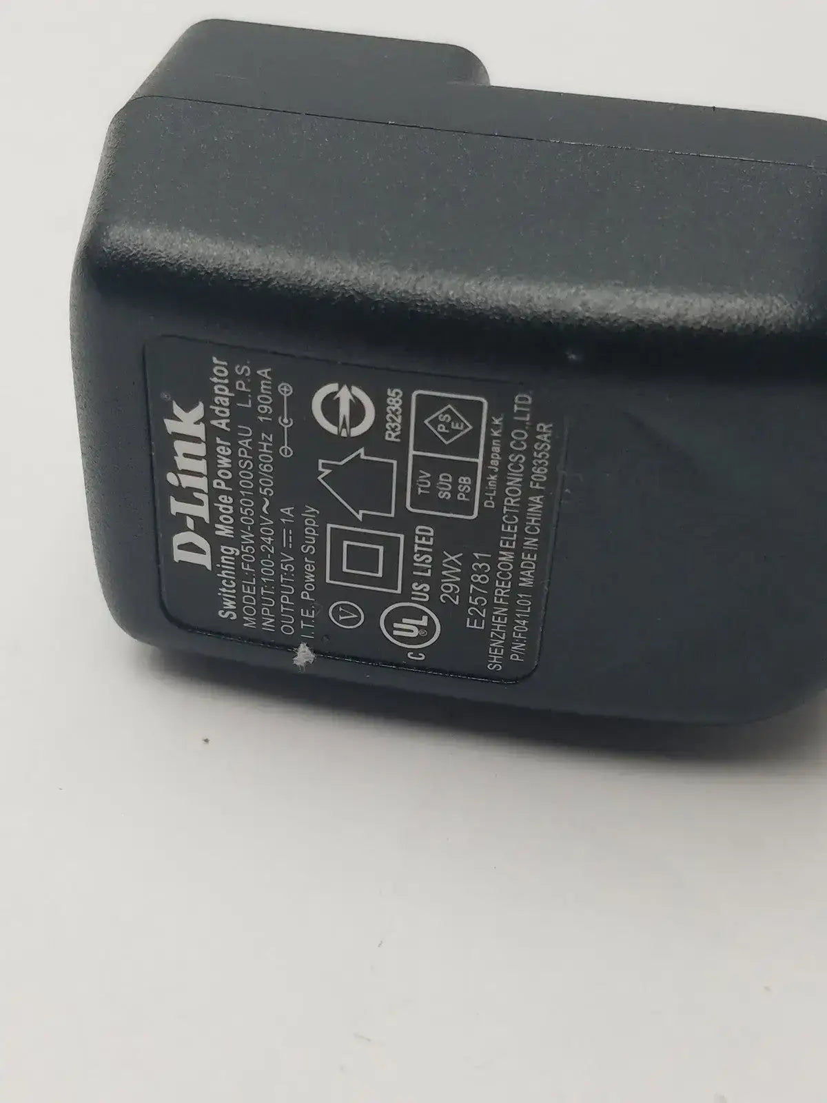 D-Link Switching Mode Power Adaptor F05-050100SPAU Switching Power Adapter, second-hand product photo 2