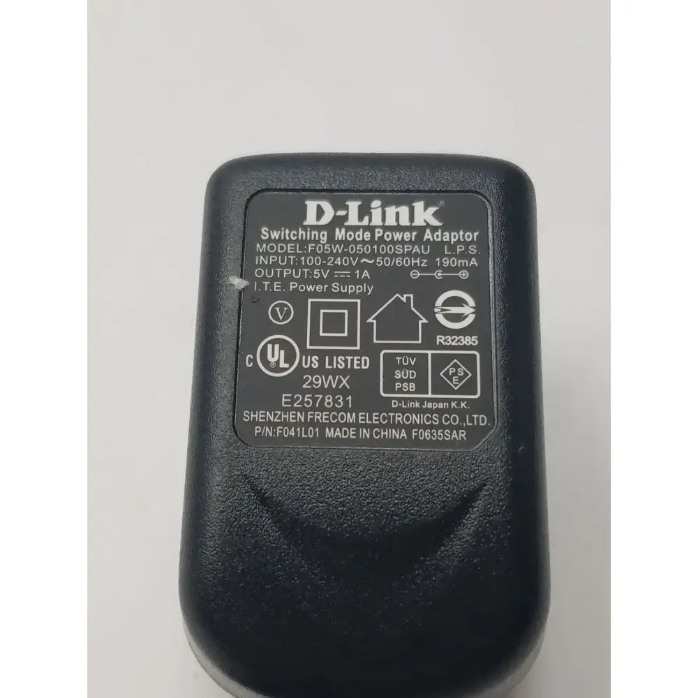 D-Link Switching Mode Power Adaptor F05-050100SPAU Switching Power Adapter, second-hand product photo 3