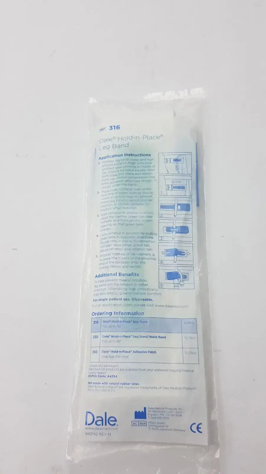 Dale Hold n Place Leg Band Ref 316 Tube Securement Leg Band, second-hand product photo 8
