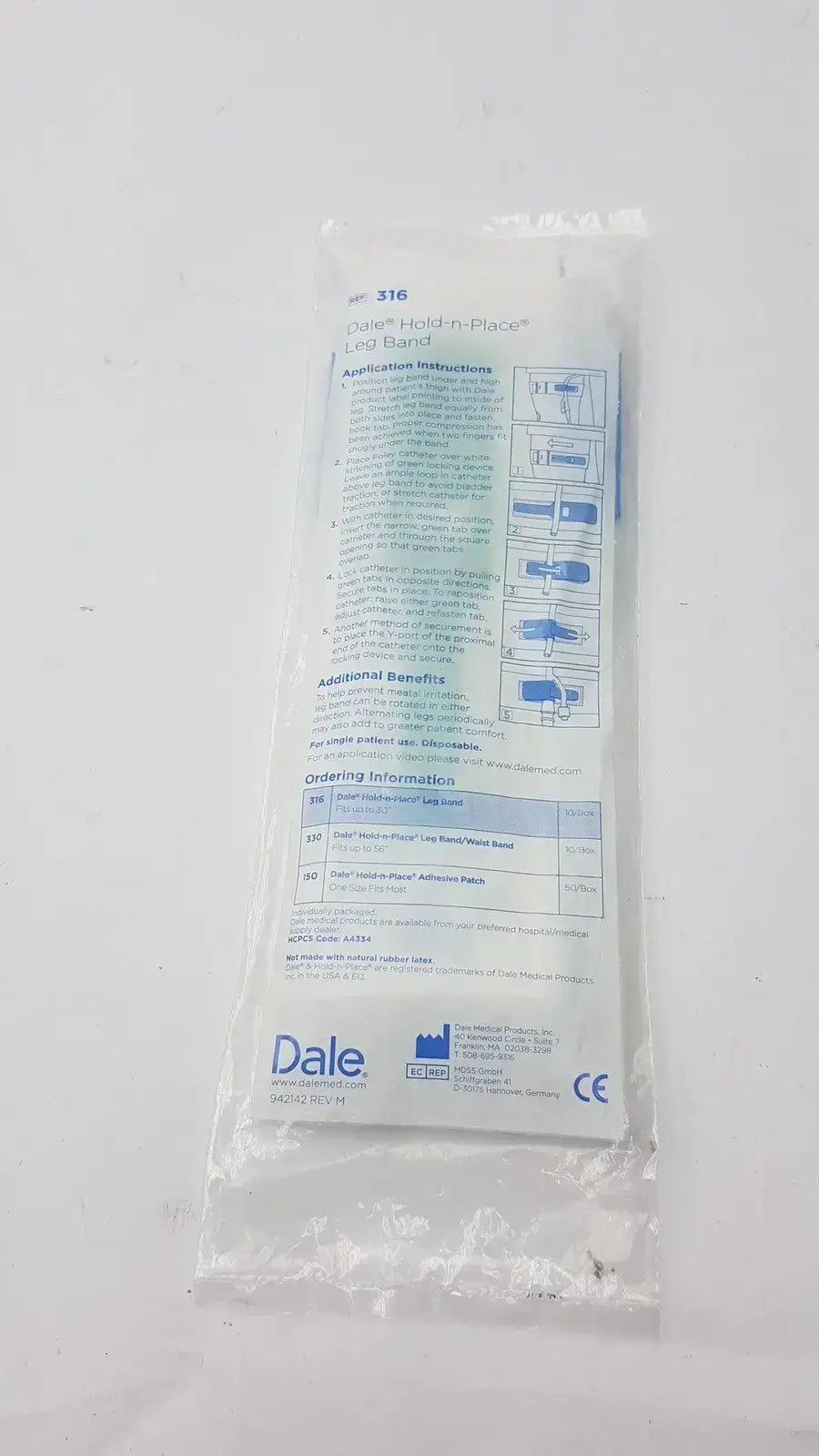 Dale Hold n Place Leg Band Ref 316 Tube Securement Leg Band, second-hand product photo 6
