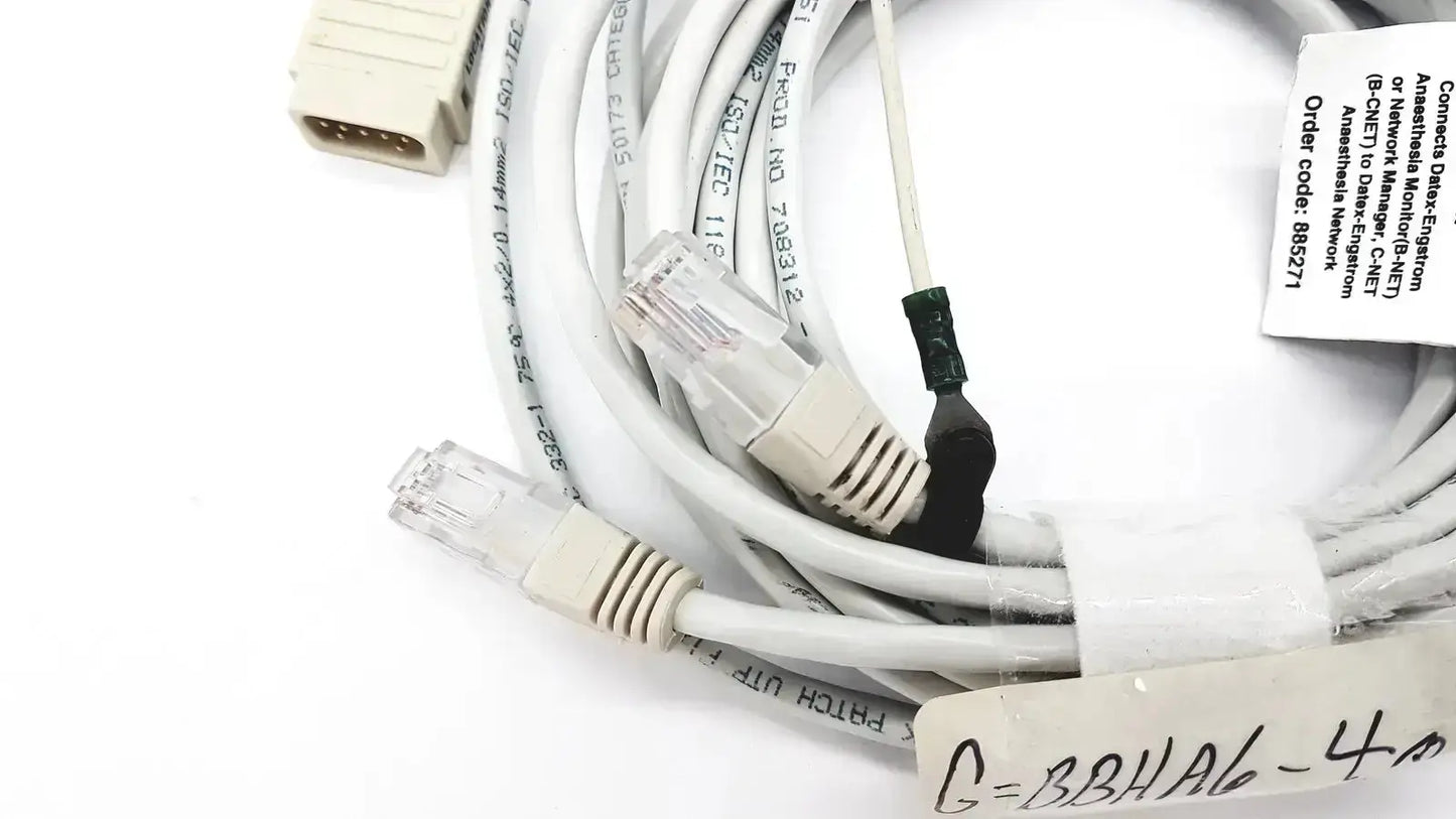 Datex Ohmeda Datex-Extension Mon/AIC Network Cable 20ft Length - Order Code 885271 Network Cable, second-hand product photo 6