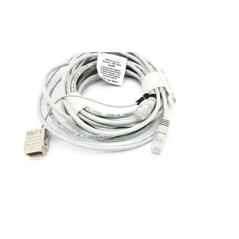 Datex Ohmeda Datex-Extension Mon/AIC Network Cable 20ft Length - Order Code 885271 Network Cable, second-hand product photo 8