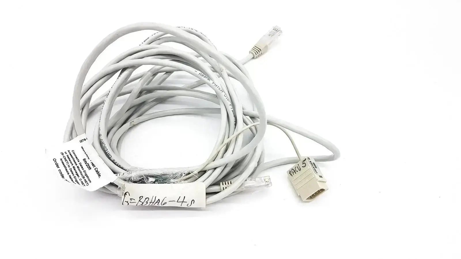 Datex Ohmeda Datex-Extension Mon/AIC Network Cable 6m/20ft Length Monitor Network Cable, second-hand product photo 2