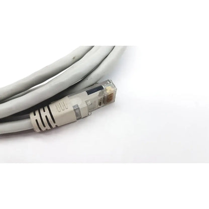 Gray Datex Ohmeda network cable with clear connector and black strain relief 10ft length G-BBHA6-4T model