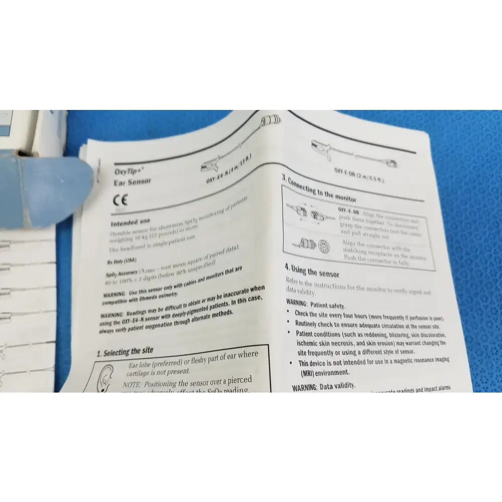Datex Ohmeda Oxy Tip+Finger Sensor Ref Oxy-E4-N Finger Sensor, second-hand product photo 12