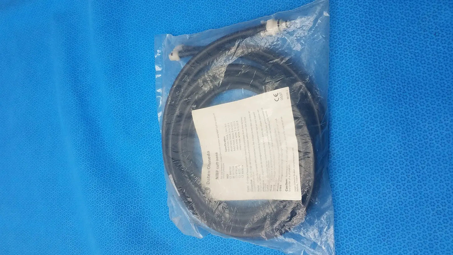 Datex Ohmeda S/5 NIBP Air Hose Cuff Compatible – Medical Grade NIBP Air Hose with Cuff, second-hand product photo 1