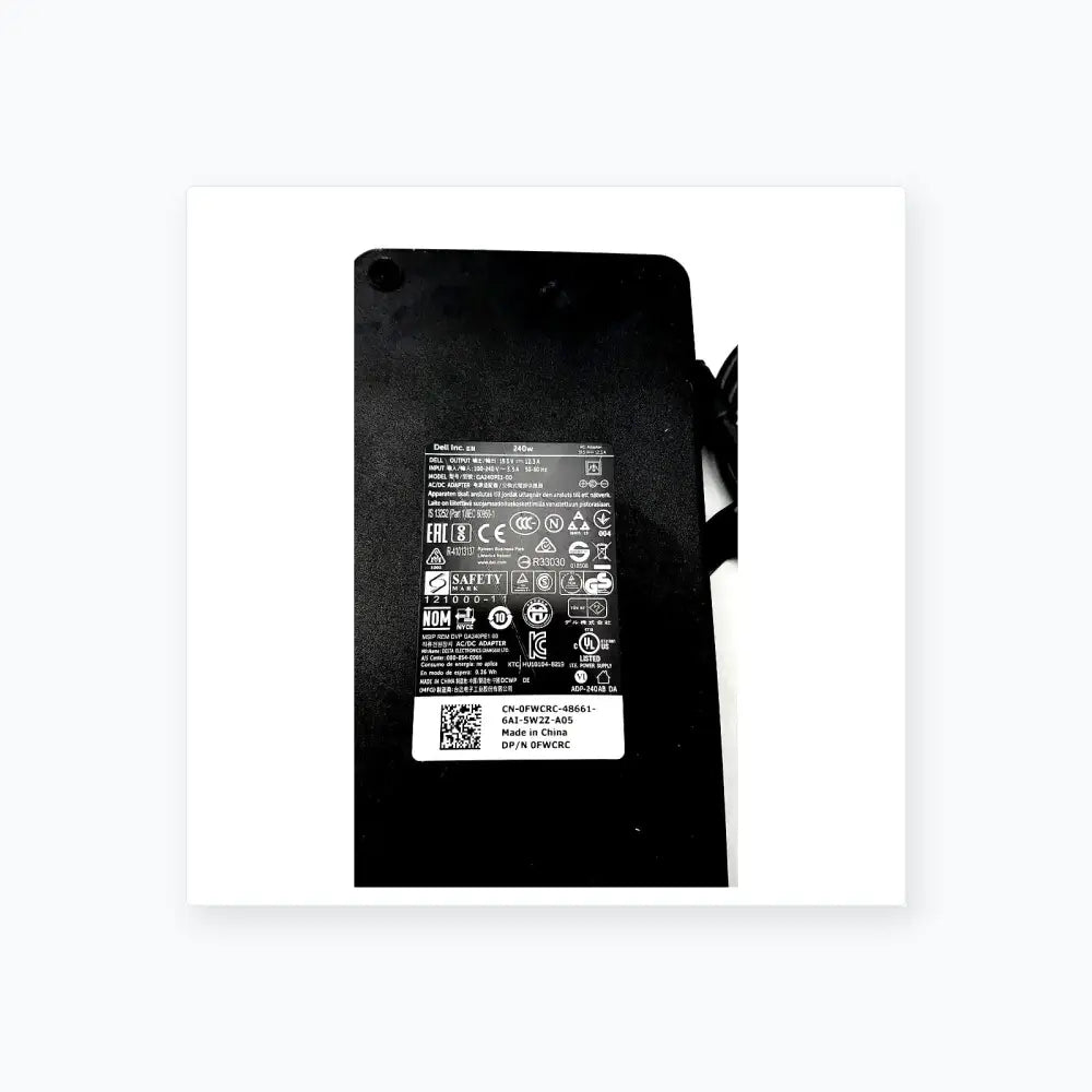 Dell 240W AC Adapter LA240PM160 GA240PE1-00 0FWCRC 19.5V 12.3A Charger AC Adapter, second-hand product photo 7
