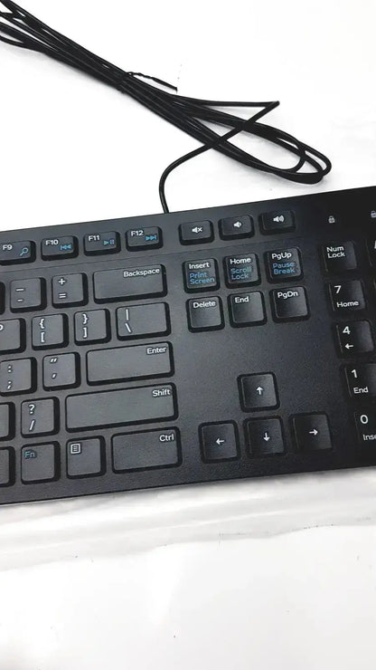Dell KB216-BK-US Wired Keyboard - Black Keyboard, second-hand product photo 4