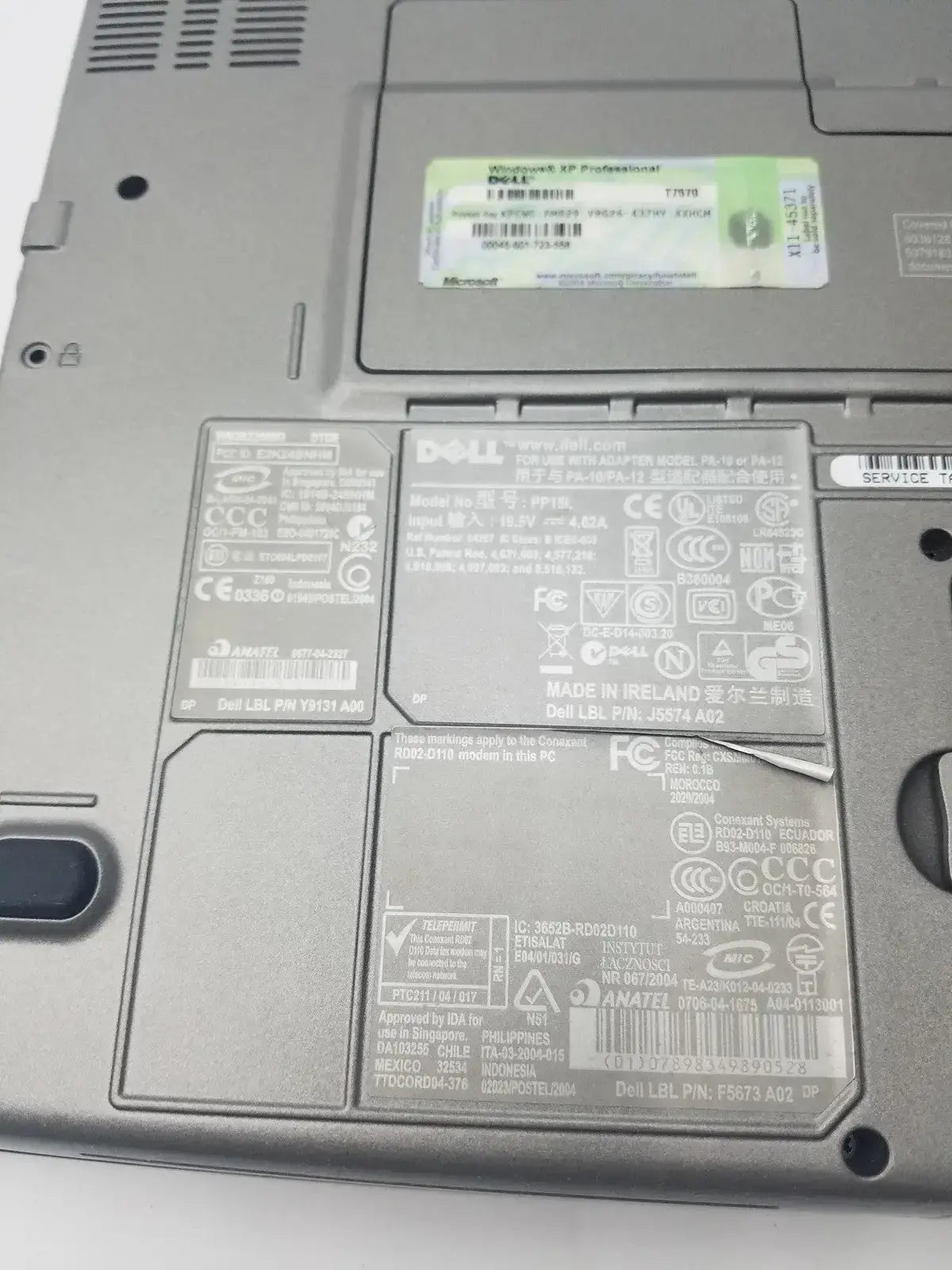 Dell Latitude D810 Intel Inside Centrino Model PP15L Laptop Computer, second-hand product photo 15