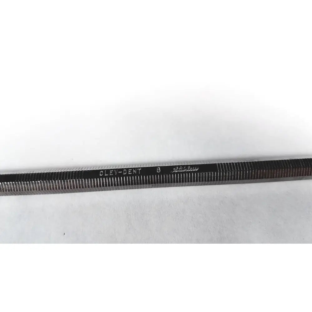 Black metal clev-dent 8 dental hand file with fine teeth in dental usa spatula single end medium clev-dent surgical instrument