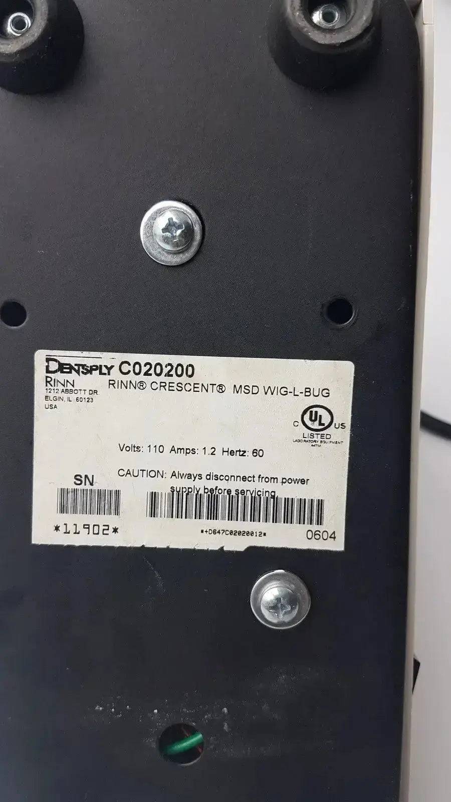Dentsply Rinn Crescent WIG-L-BUG Mixer MSD Laboratory Mixer, second-hand product photo 6