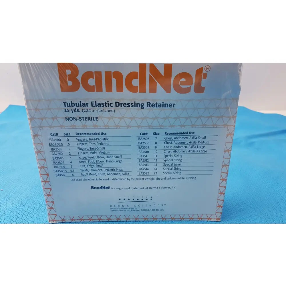 Derma Sciences BandNet Tubular Elastic Dressing Retainer BA2502 - Tubular Elastic Dressing Retainer