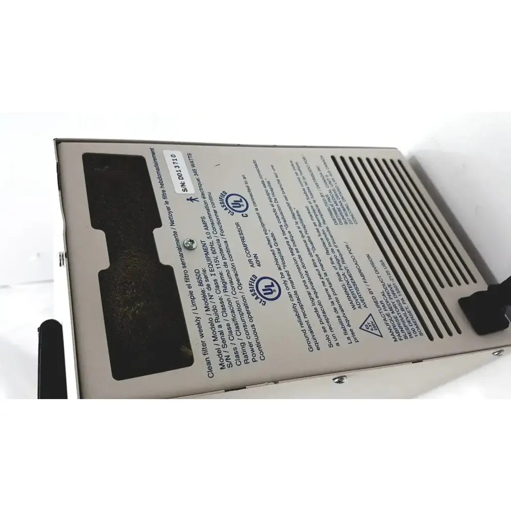 Unknown Devilbiiss Heavy Duty Aerrosol Comprressor 8650D Nebulizer Compressor, second-hand product photo 10