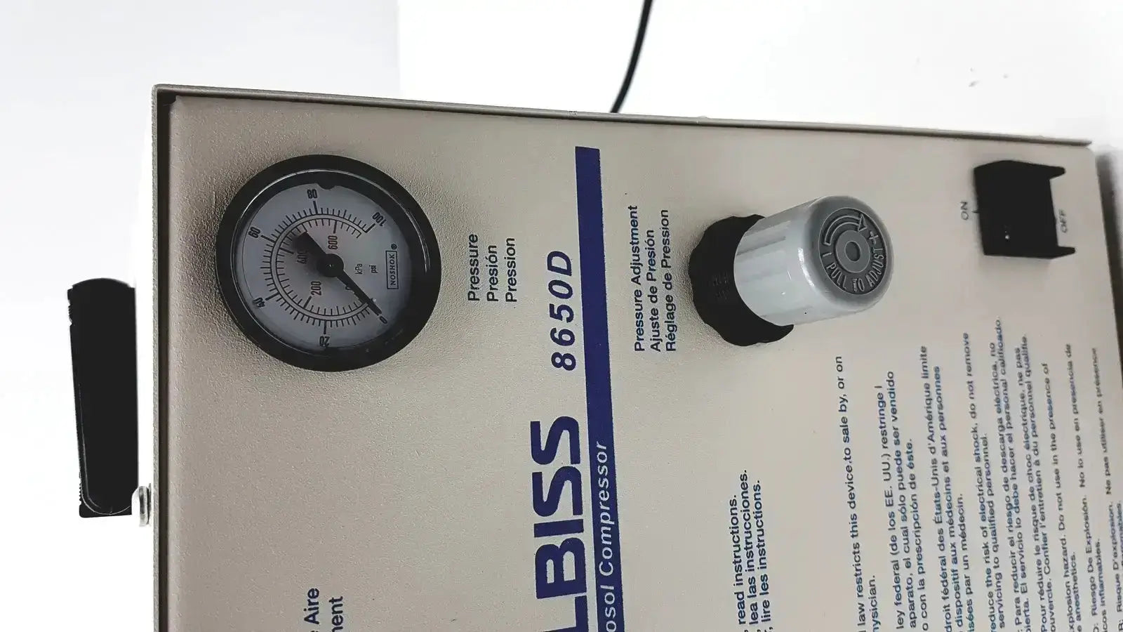 Unknown Devilbiiss Heavy Duty Aerrosol Comprressor 8650D Nebulizer Compressor, second-hand product photo 4