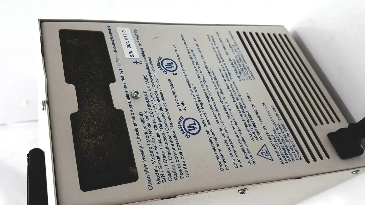 Unknown Devilbiiss Heavy Duty Aerrosol Comprressor 8650D Nebulizer Compressor, second-hand product photo 10