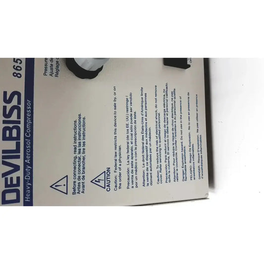 Unknown Devilbiiss Heavy Duty Aerrosol Comprressor 8650D Nebulizer Compressor, second-hand product photo 2