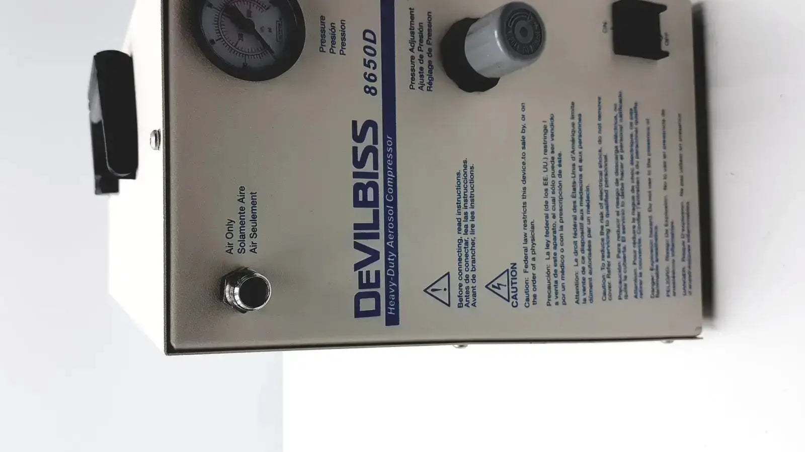 Unknown Devilbiiss Heavy Duty Aerrosol Comprressor 8650D Nebulizer Compressor, second-hand product photo 5