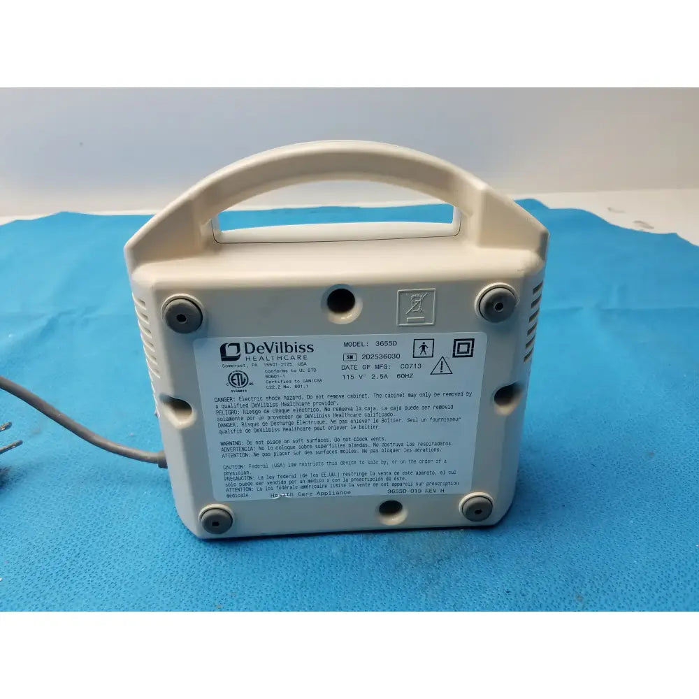 DeVilbiss 3655D Pulmo-Aide Compact Compressor Nebulizer System Compressor Nebulizer System, second-hand product photo 5