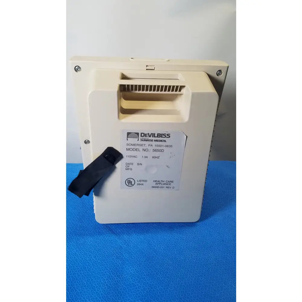 DeVilbiss 5650D Pulmo-Aide Compressor Nebulizer System Compressor Nebulizer System, as-is (for parts) product photo 6