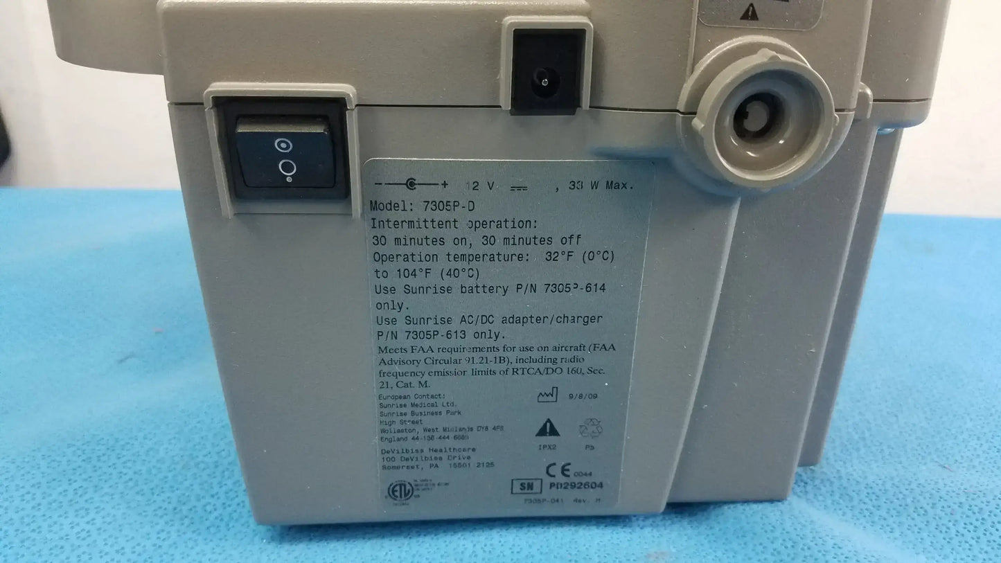 Devilbiss 7305P-D Home Care Vacu-Aide Suction Unit With Power Supply and Bag Home Care Suction Unit, second-hand product photo 9