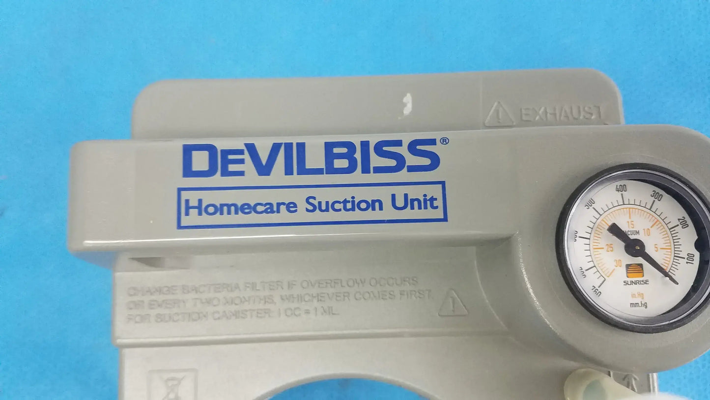 Devilbiss 7305P-D Home Care Vacu-Aide Suction Unit With Power Supply and Bag Home Care Suction Unit, second-hand product photo 7