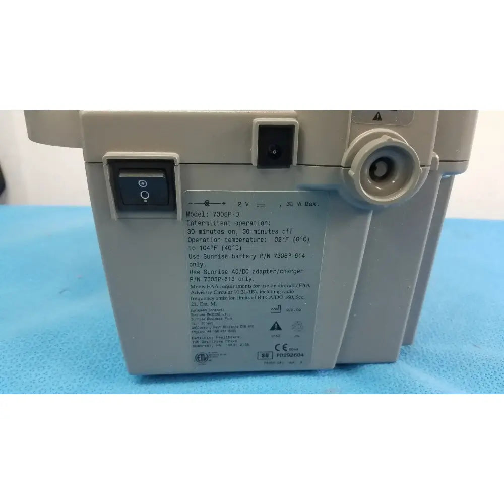 Devilbiss 7305P-D Home Care Vacu-Aide Suction Unit With Power Supply and Bag Home Care Suction Unit, second-hand product photo 9