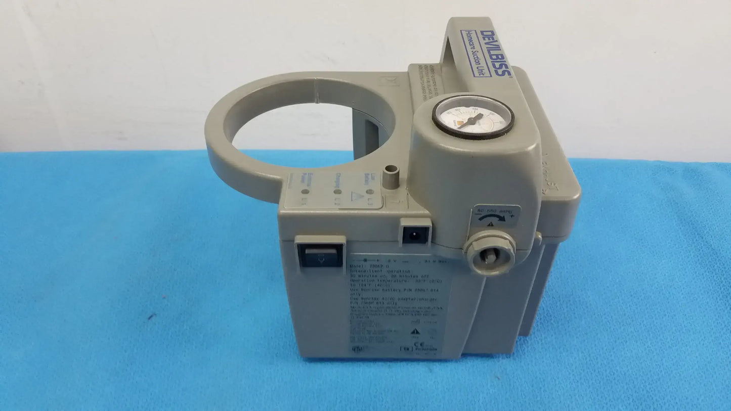 DeVilbiss 7305P-D Homecare Vacu-Aide Suction Unit With Power Supply and Bag Suction Unit, second-hand product photo 5