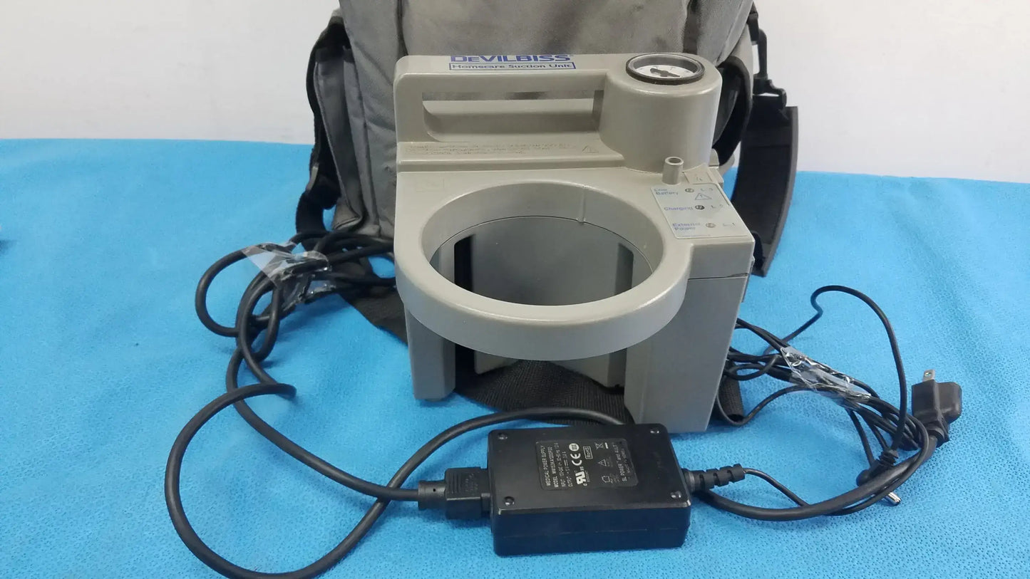DeVilbiss 7305P-D Homecare Vacu-Aide Suction Unit With Power Supply and Bag Suction Unit, second-hand product photo 1