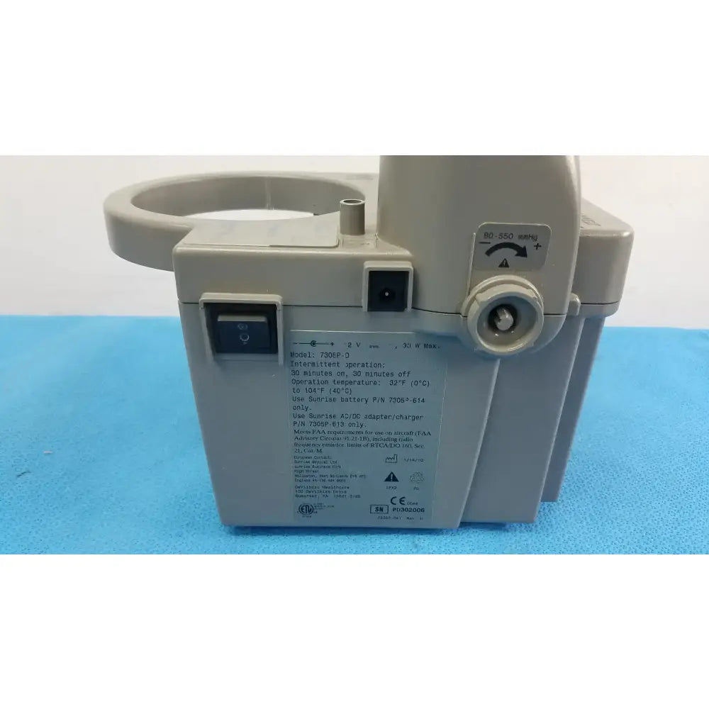 DeVilbiss 7305P-D Homecare Vacu-Aide Suction Unit With Power Supply and Bag Suction Unit, second-hand product photo 6