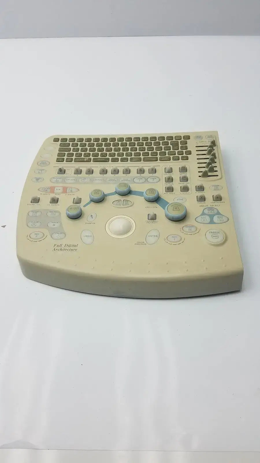 Hitachi Diagnostic Ultrasound System Keyboard, P/N: KB319385-B1 Ultrasound System Keyboard, second-hand product photo 1