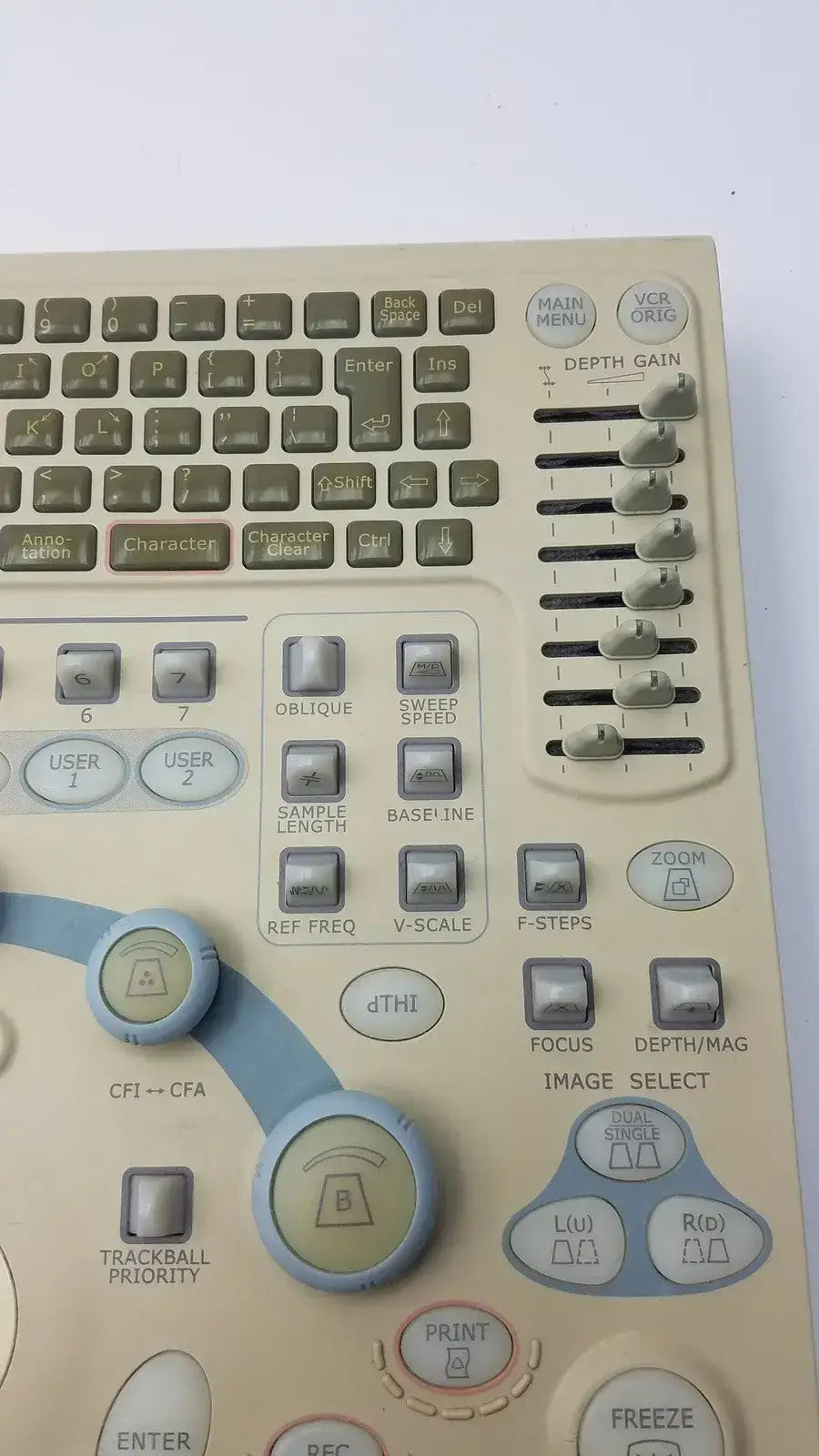 Hitachi Diagnostic Ultrasound System Keyboard, P/N: KB319385-B1 Ultrasound System Keyboard, second-hand product photo 12