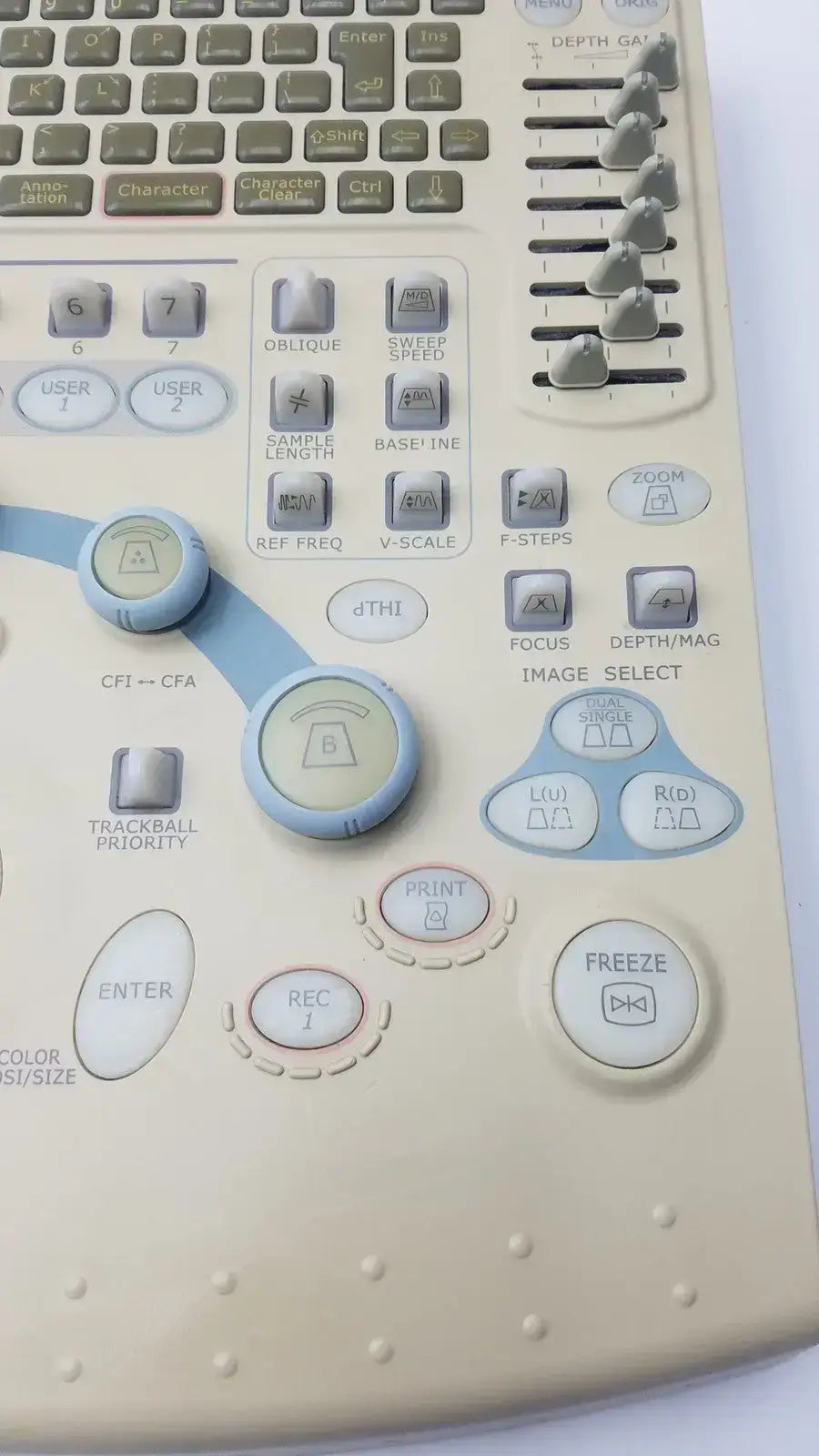 Hitachi Diagnostic Ultrasound System Keyboard, P/N: KB319385-B1 Ultrasound System Keyboard, second-hand product photo 11