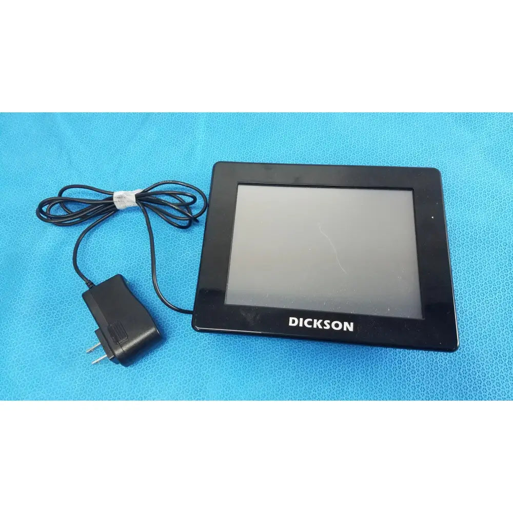 Black dickson data logger with glossy finish and rectangular screen from model ft630 digital photo frame series
