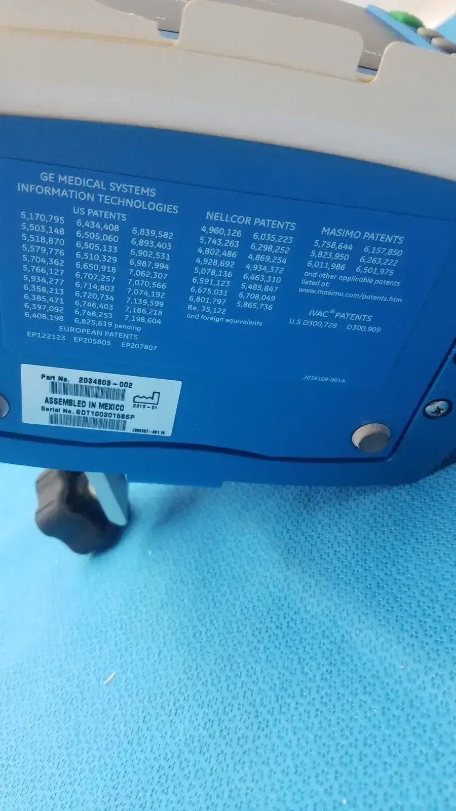 Dinamap Carescape V100-JBAC-AXAA-XX Patient Monitor Patient Monitor, second-hand product photo 9