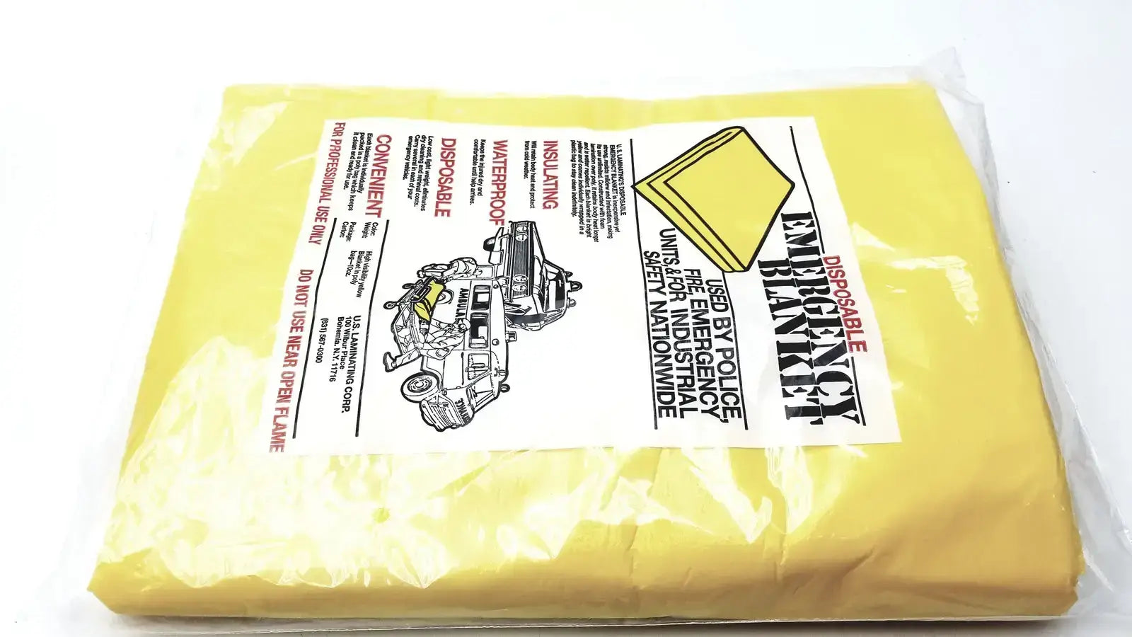 Junkin Disposable Emergency Blanket Emergency Blanket, second-hand product photo 2