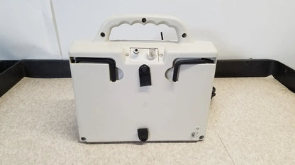 White medical defibrillator case with black handles and latches for djo aircast venaflow 30a vascular system