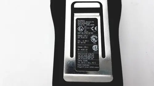 Silver rectangular usb flash drive with black label and white text for drager multi-gas monitor reuse medical device