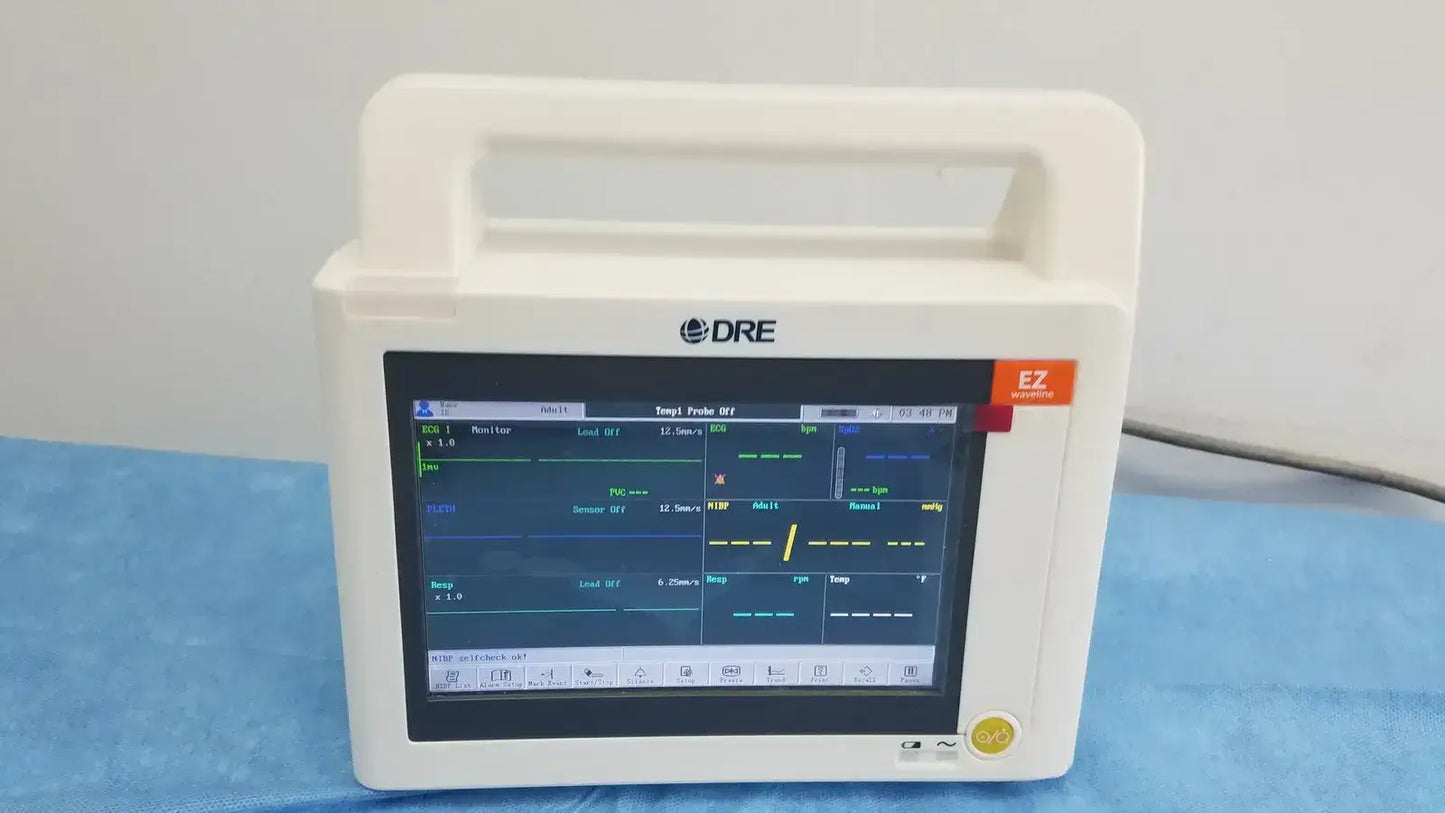 DRE EZ Waveline Portable Patient Monitor / ECG Respiration SpO2 NIBP Temperature Patient Monitor, second-hand product photo 1