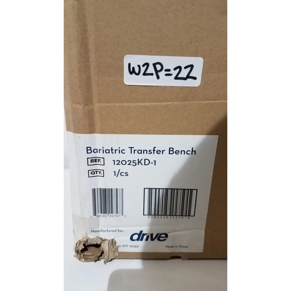 Drive 12025kd-1 heavy duty bariatric plastic seat transfer bench extra wide made in china for safe transfers
