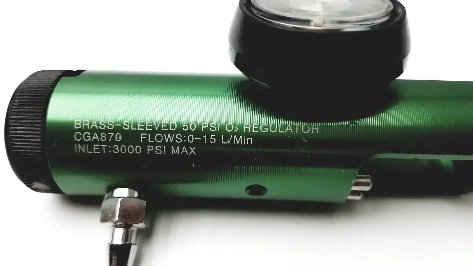 Drive Brass-Sleeved Regulator, Model: CGA 870 Oxygen Regulator, second-hand product photo 2