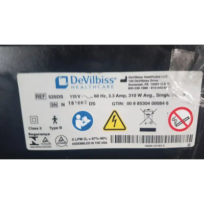 Drive DeVilbiss Ref 525DS 5 Liter Concentrator Oxygen Concentrator, second-hand product photo 6