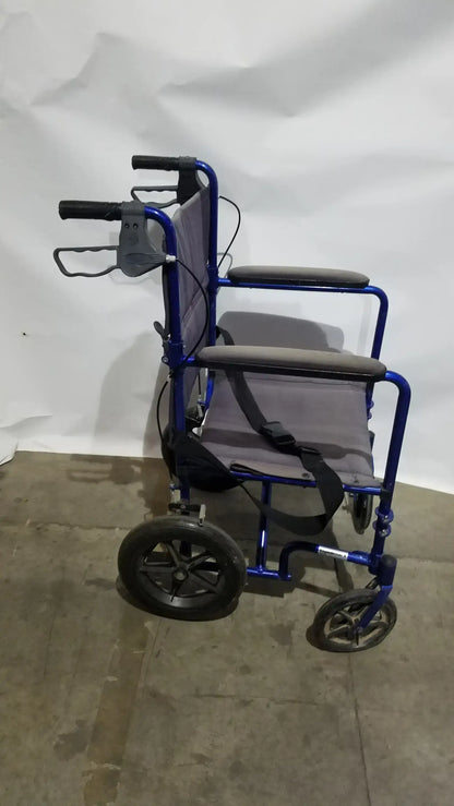 Reuse Medical Equipment Drive Medical Expedition Folding Manual Wheelchair - Lightweight Black Comfort Seat Wheelchairs, second-hand product photo 1